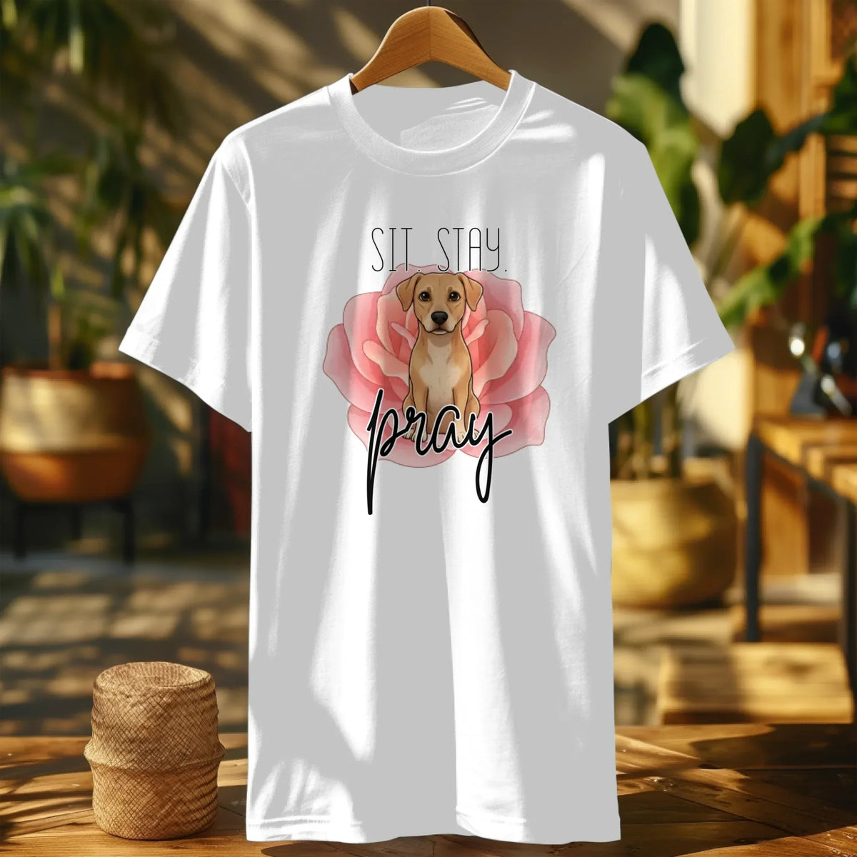Sit Stay Pray Custom T-Shirt - kustomizables