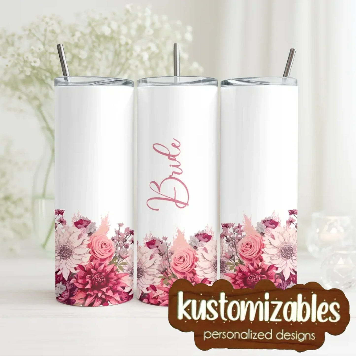 Bridal Party Tumblers - kustomizables