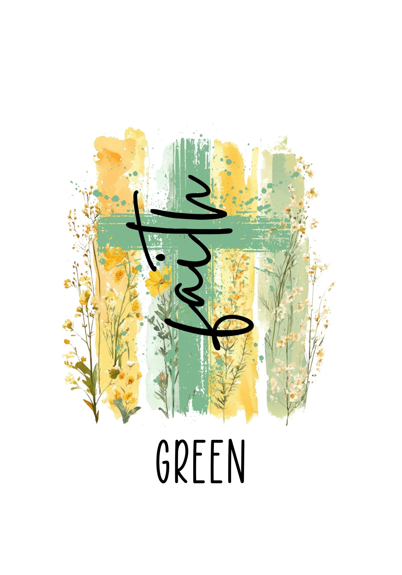 Faith Wildflower Tee Short Sleeve - kustomizables