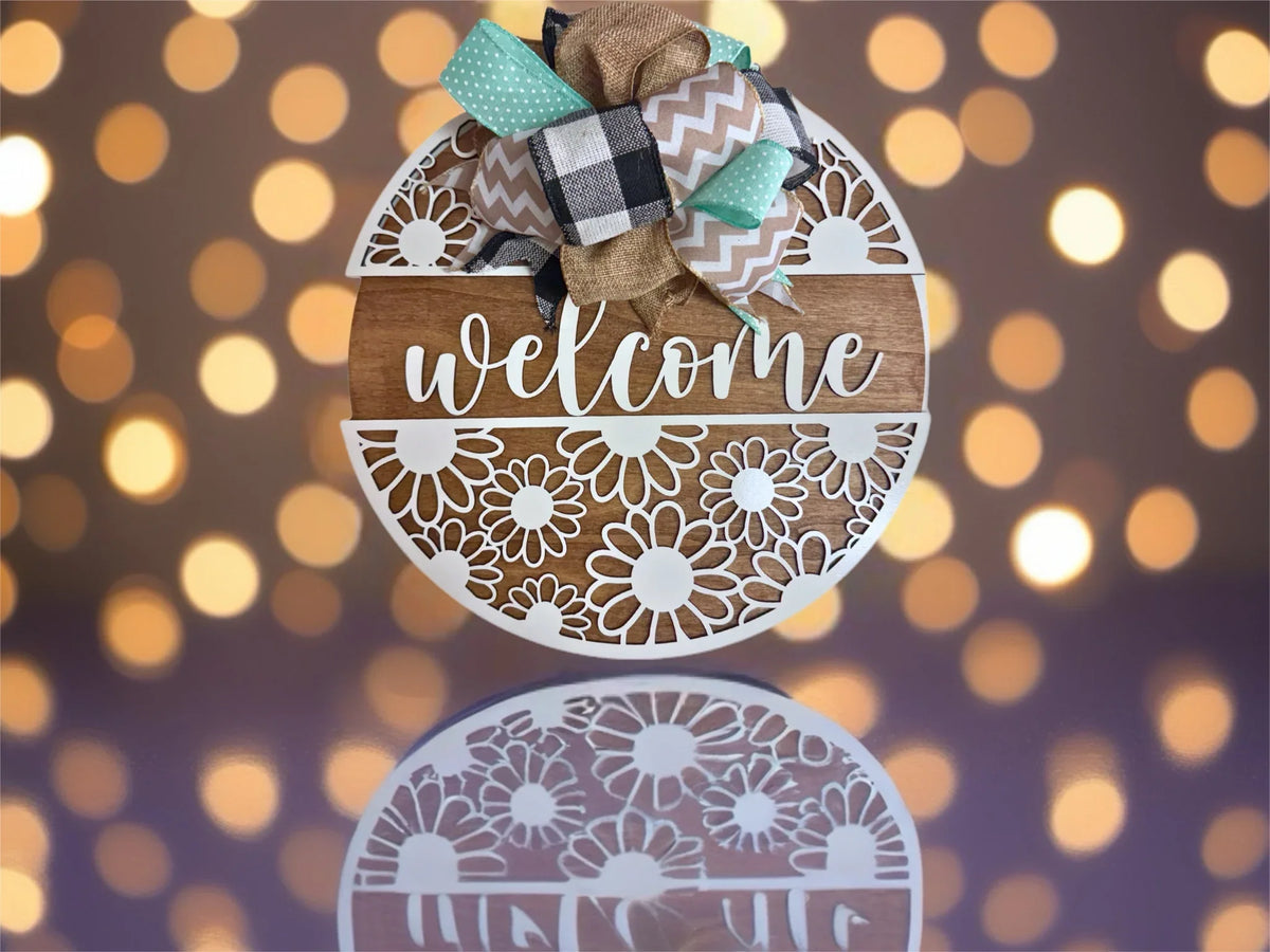 Digisize Welcomesign Daisy Welcome Sign – Kustomizables – kustomizables