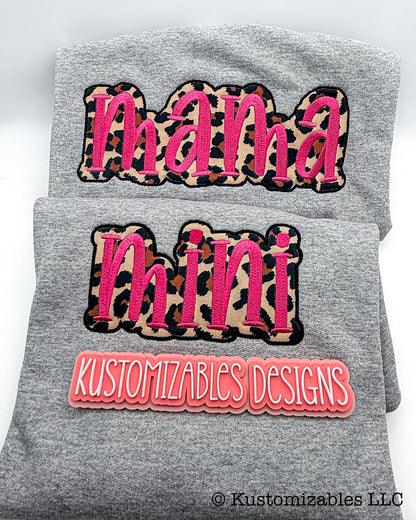Mama + Mini Sweatshirt Bundle - Embroidery Applique