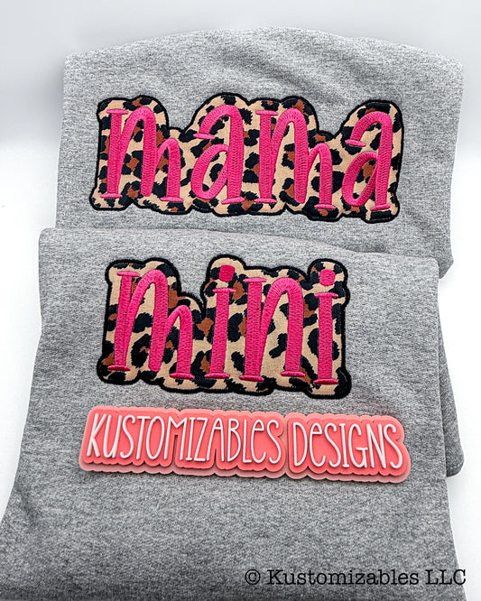 Mama + Mini Sweatshirt Bundle - Embroidery Applique