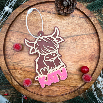Highland Cow Keychain | 3D Print