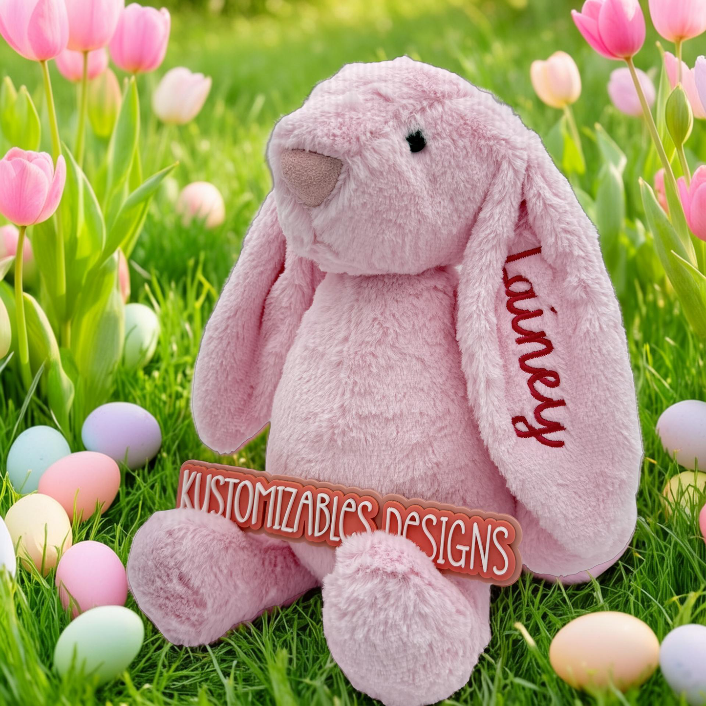 Personalized Easter Bunnies | Embroidered
