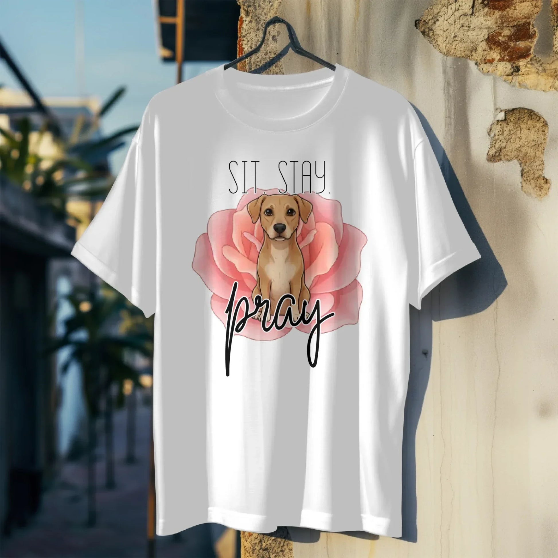 Sit Stay Pray Custom T-Shirt - kustomizables