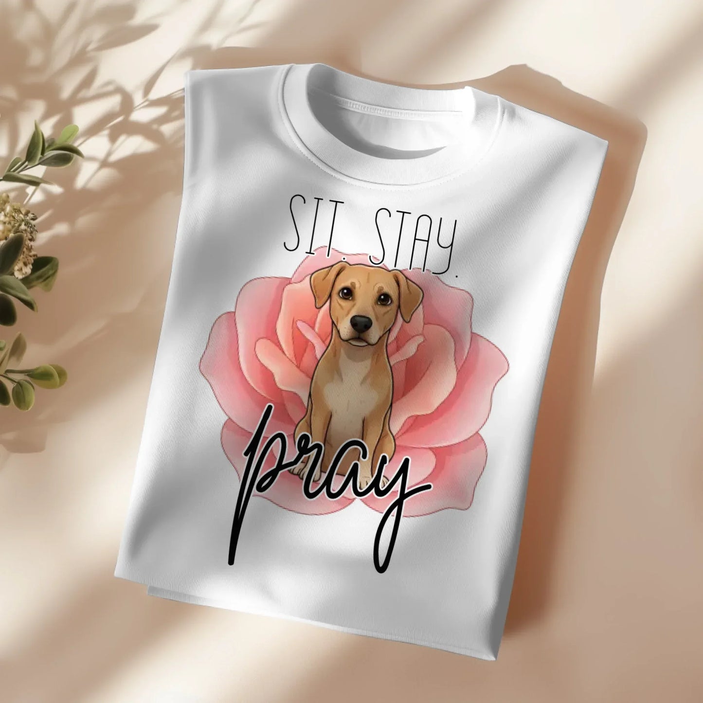 Sit Stay Pray Custom T-Shirt - kustomizables