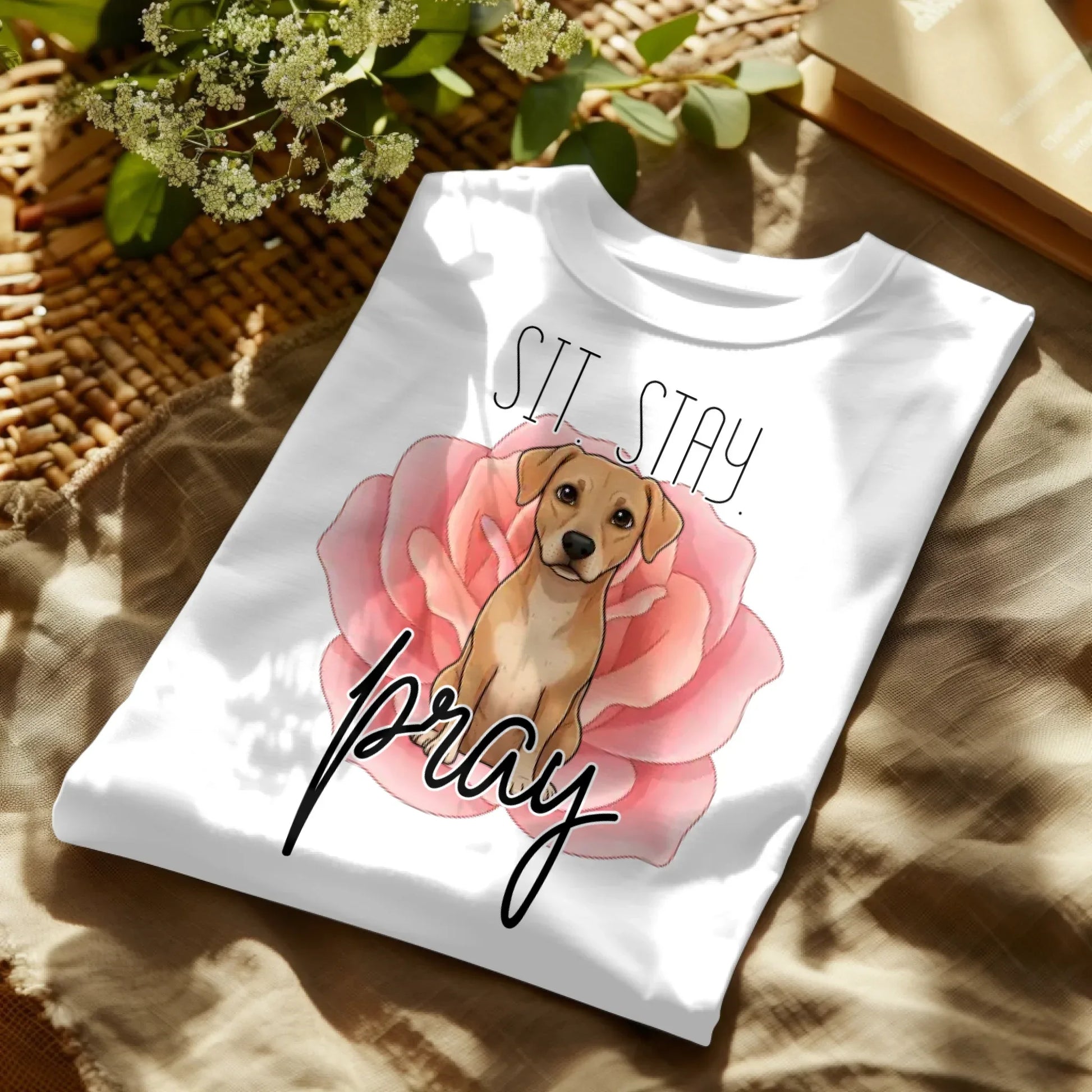 Sit Stay Pray Custom T-Shirt - kustomizables