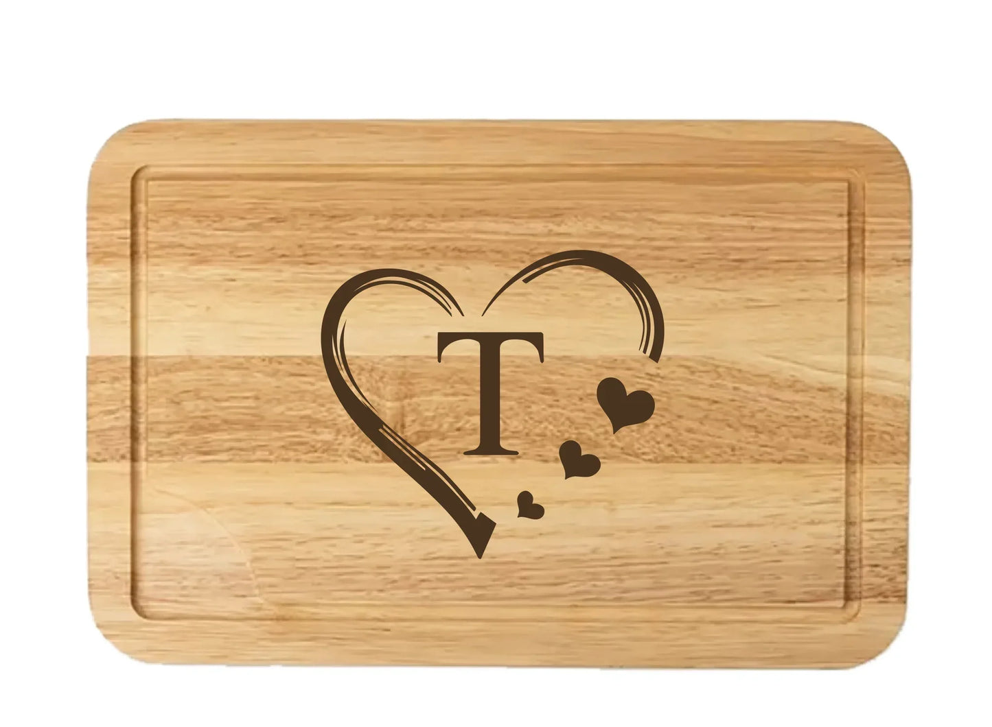 Engraved 12"x18" Rubberwood Decorative Cutting Board - kustomizables