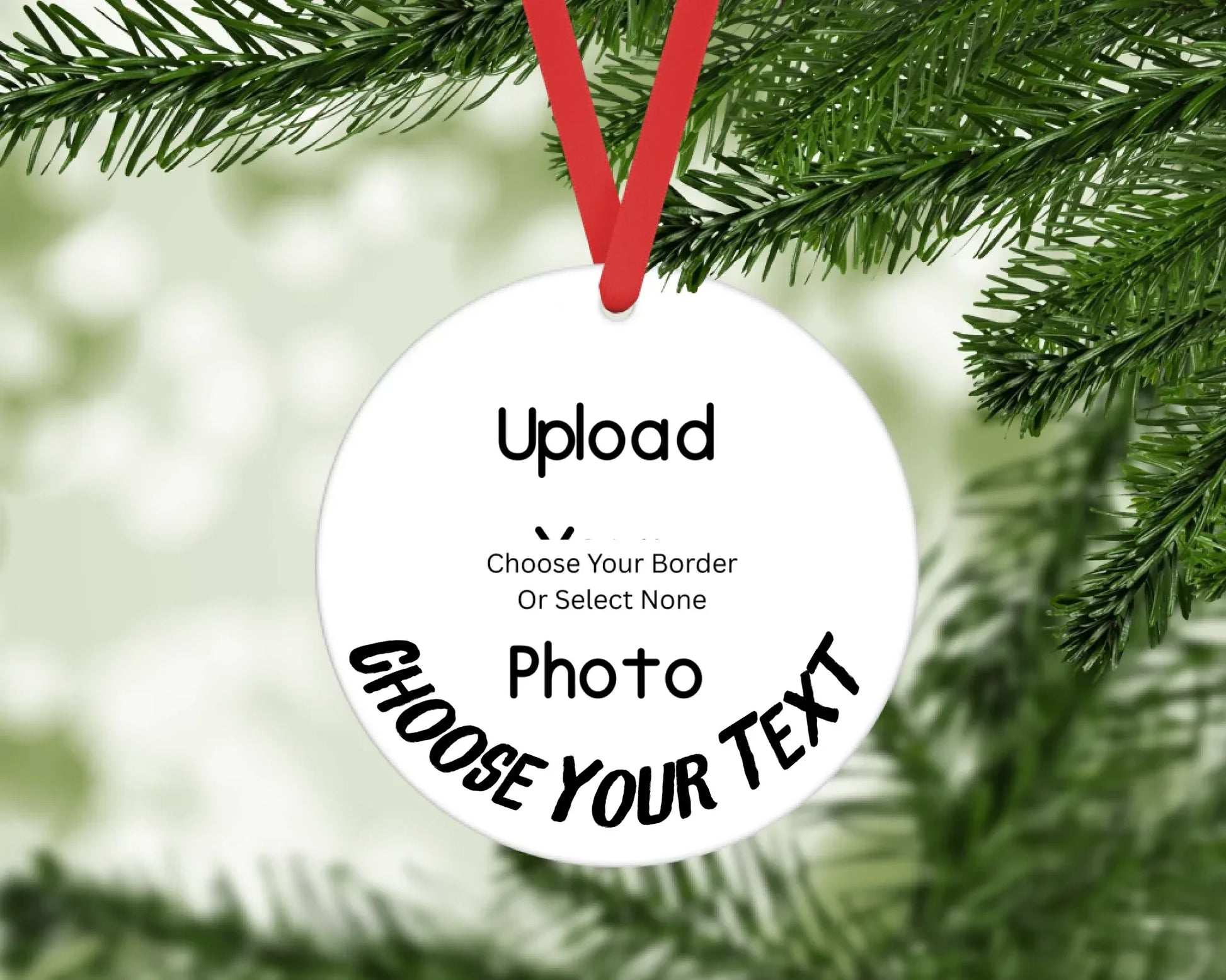 Customizable Christmas Photo Ornaments - kustomizables