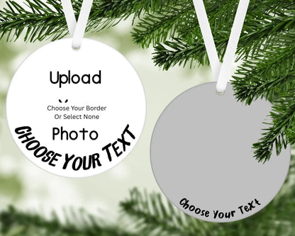 Customizable Christmas Photo Ornaments - kustomizables