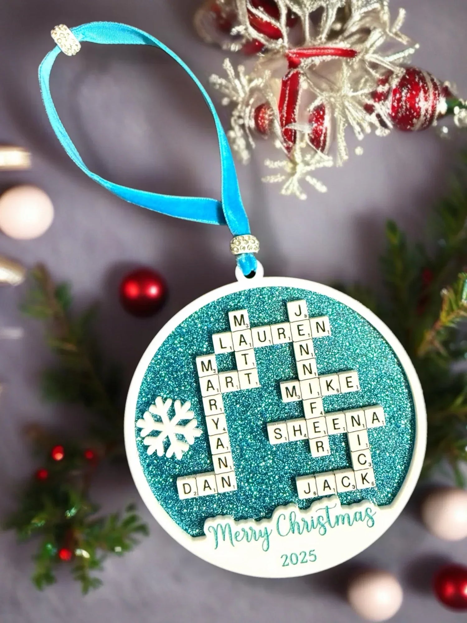 Personalized Scrabble Ornament - kustomizables