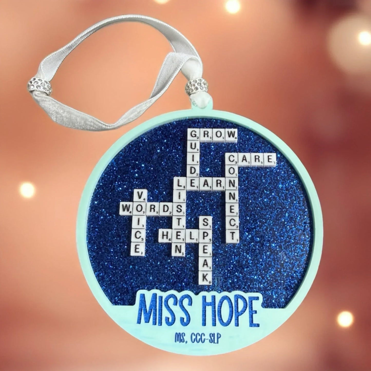 Personalized Scrabble Ornament - kustomizables