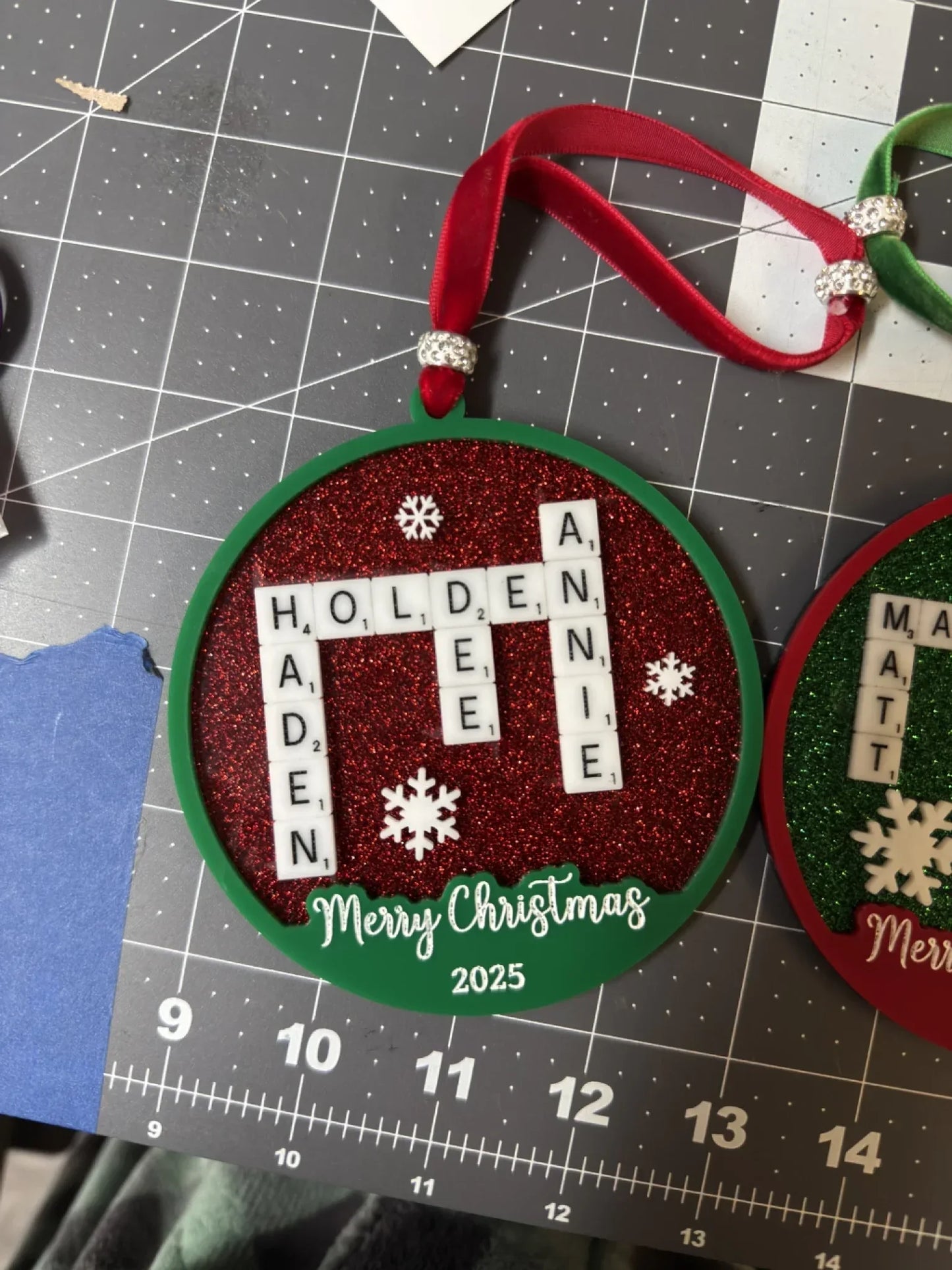 Personalized Scrabble Ornament - kustomizables