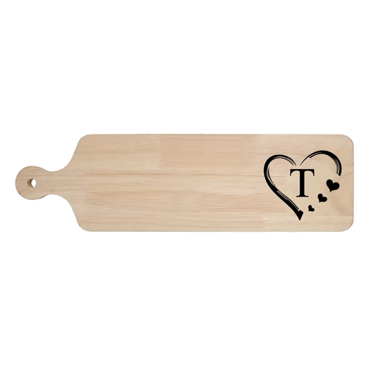 Personalized Rectangle Serving Board with Handle - kustomizables