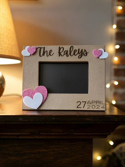 Personalized Photo Frame - Hearts - kustomizables