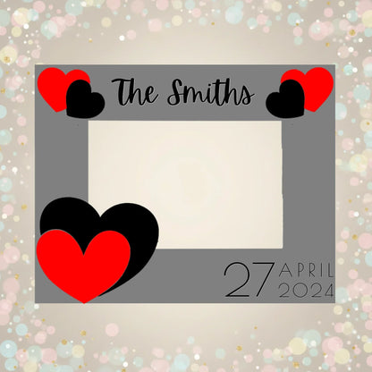 Personalized Photo Frame - Hearts - kustomizables