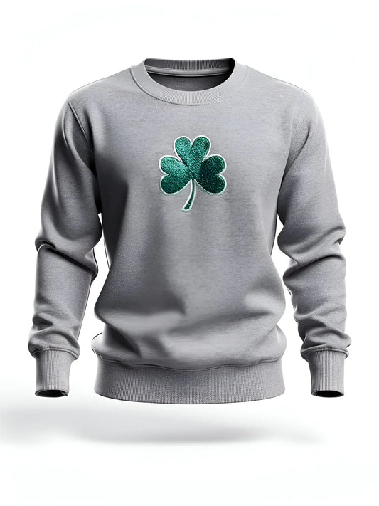 St Patricks Shamrock Glitter Applique - kustomizables