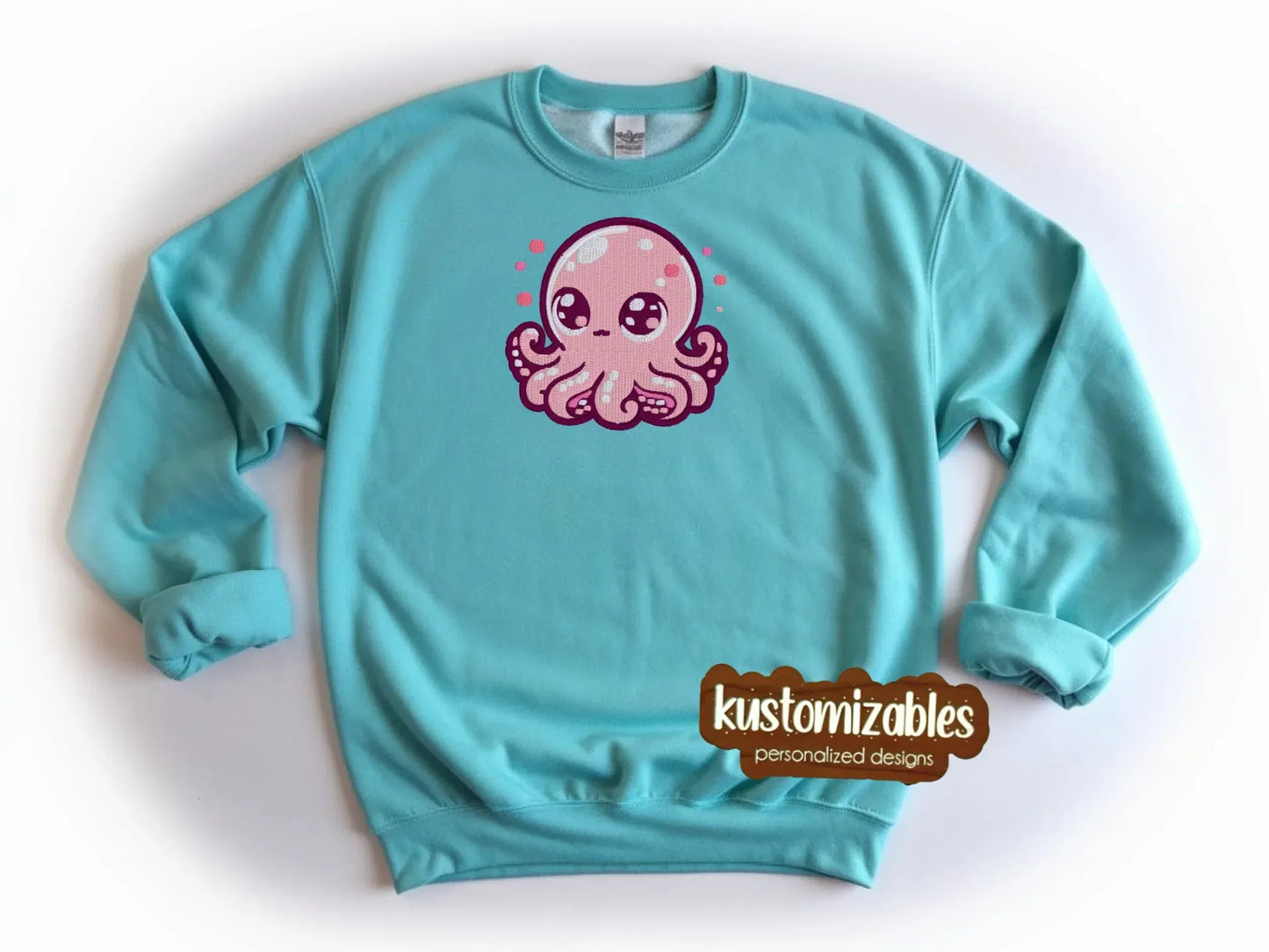 Octopus Toddler Sweatshirt - Embroidered - kustomizables