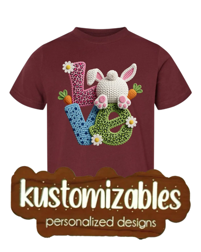 Easter Toddler Tee - DTF - kustomizables
