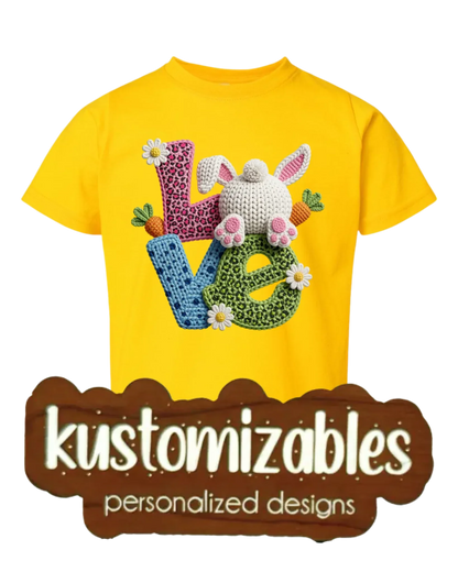 Easter Toddler Tee - DTF - kustomizables