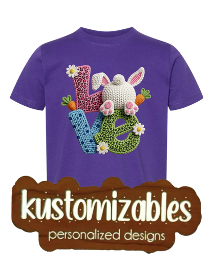 Easter Toddler Tee - DTF - kustomizables