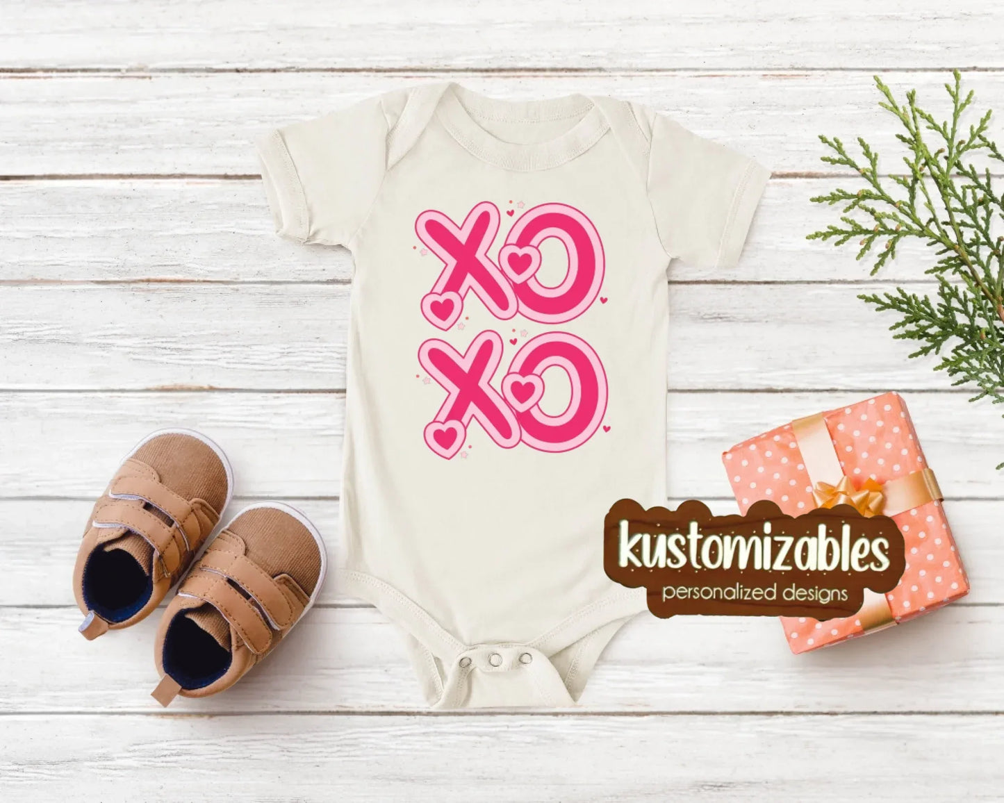Baby Valentine Onesie - DTF - kustomizables