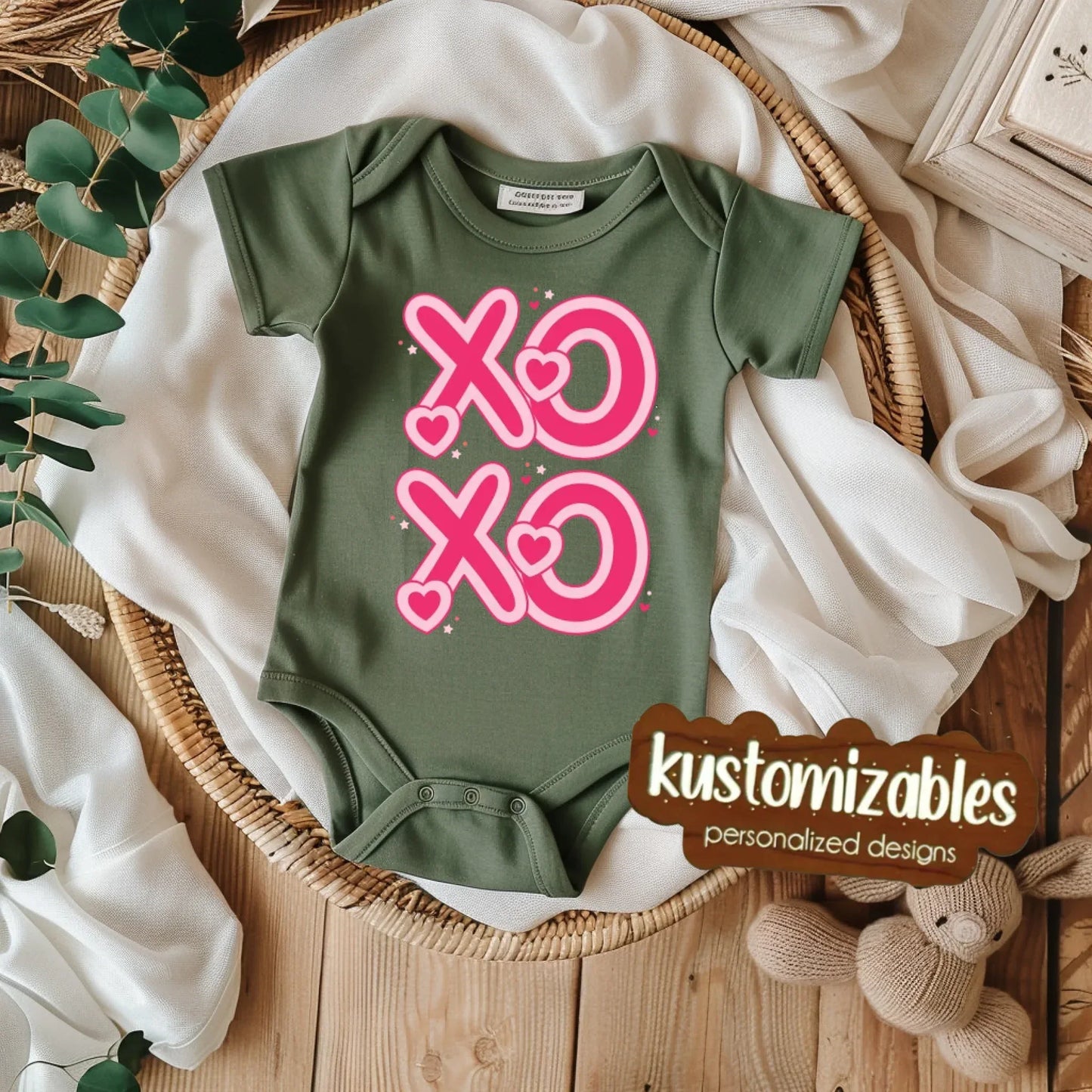 Baby Valentine Onesie - DTF - kustomizables