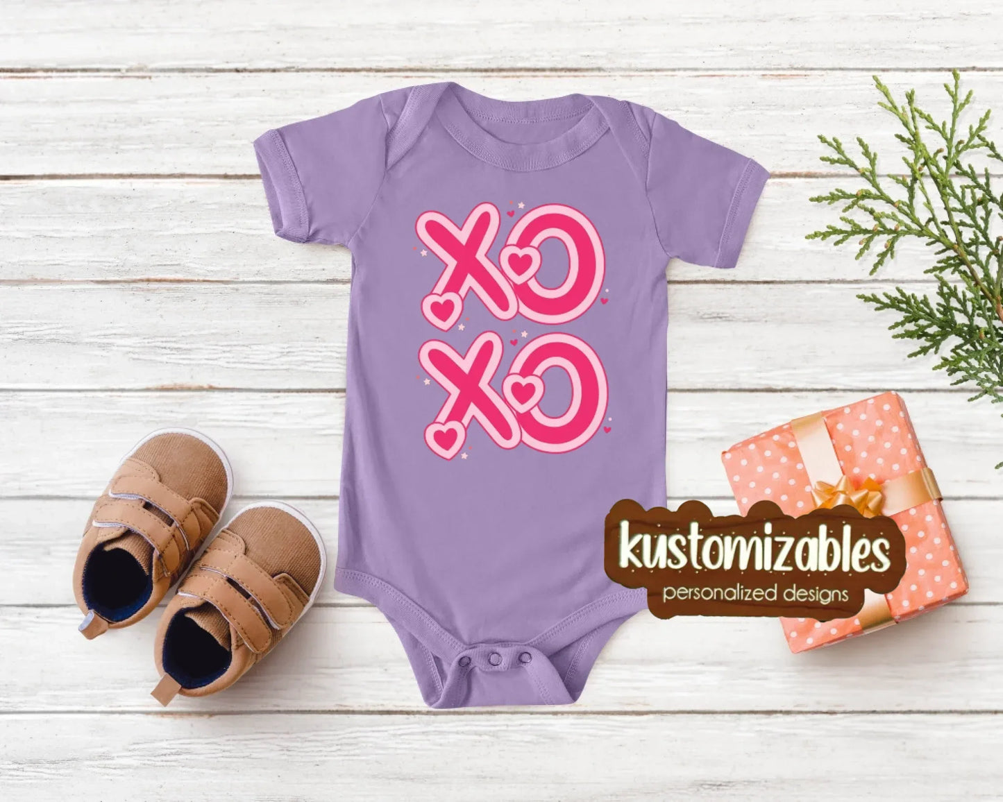 Baby Valentine Onesie - DTF - kustomizables