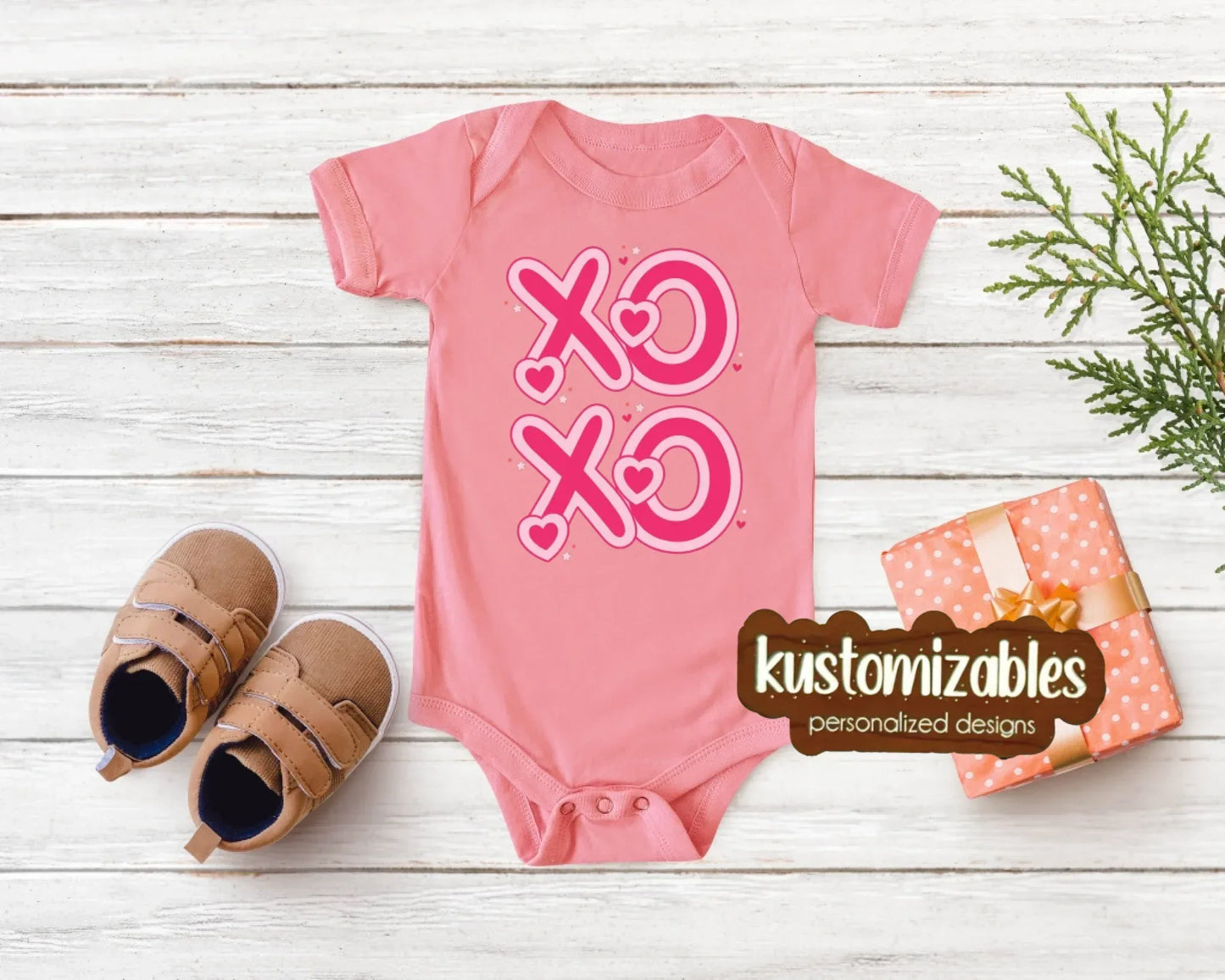 Baby Valentine Onesie - DTF - kustomizables