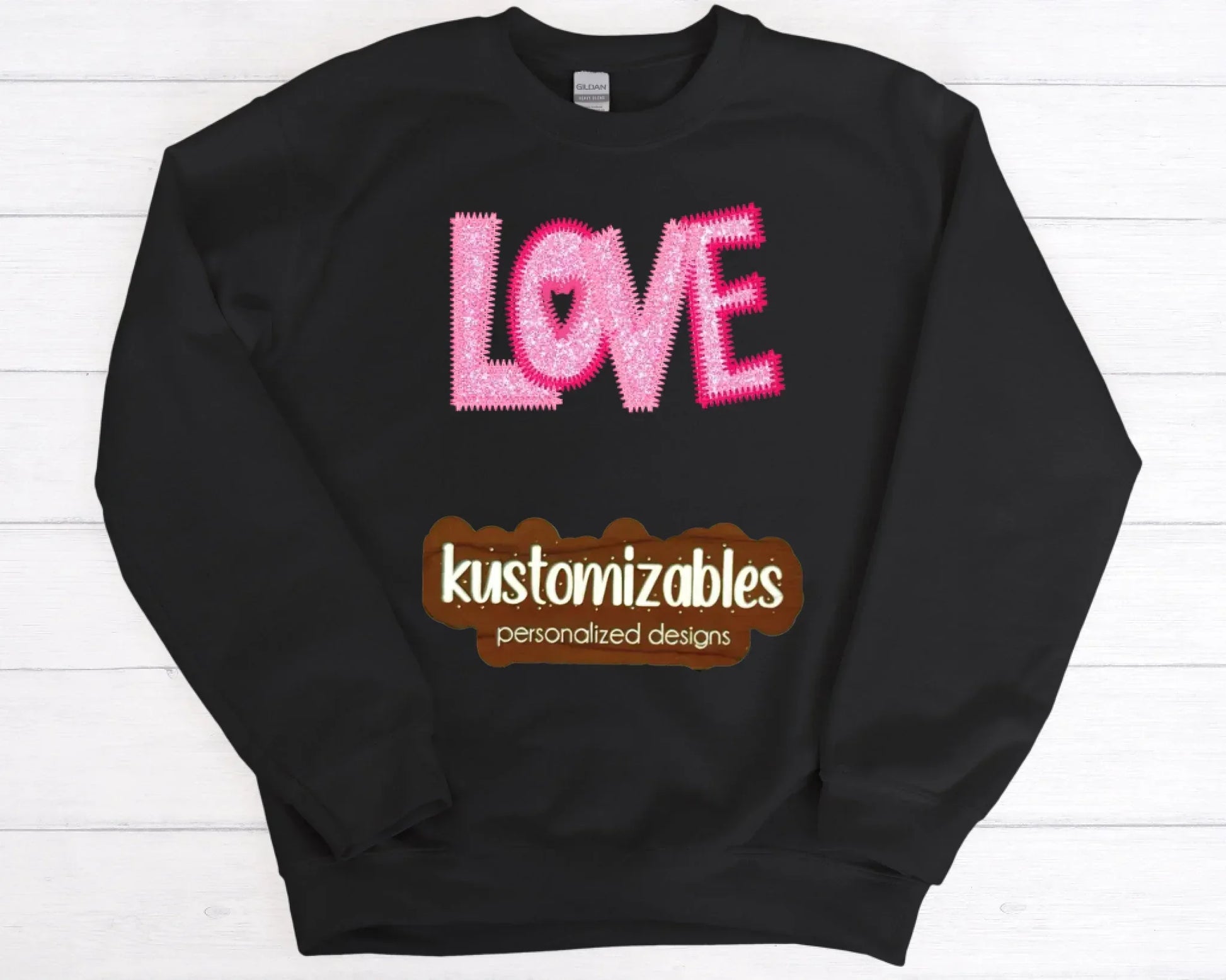 Love ZigZag Stitch - Embroidered - kustomizables