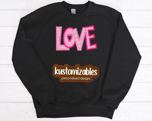 Love ZigZag Stitch - Embroidered - kustomizables