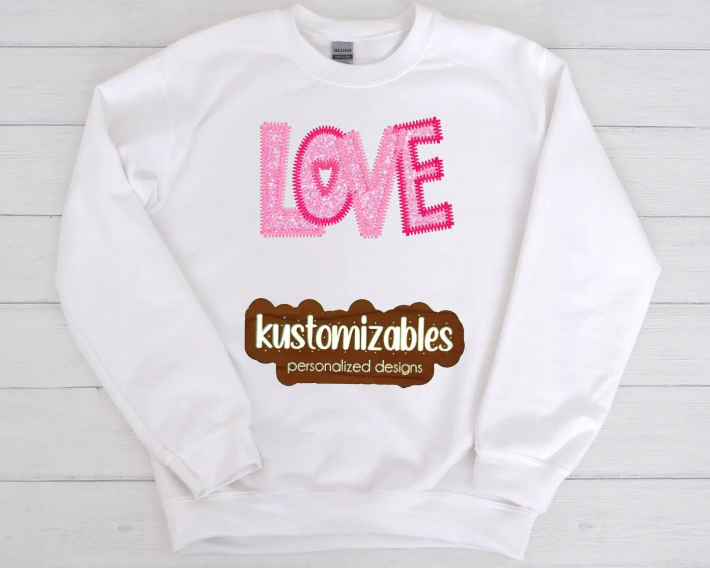 Love ZigZag Stitch - Embroidered - kustomizables