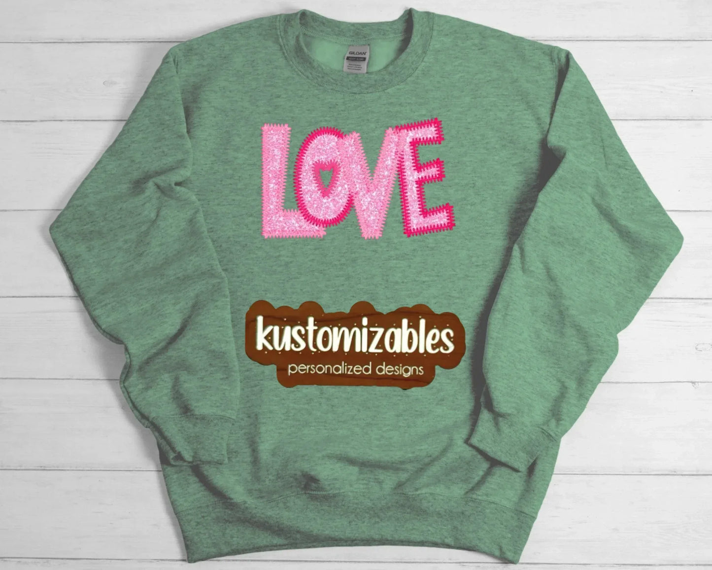 Love ZigZag Stitch - Embroidered - kustomizables