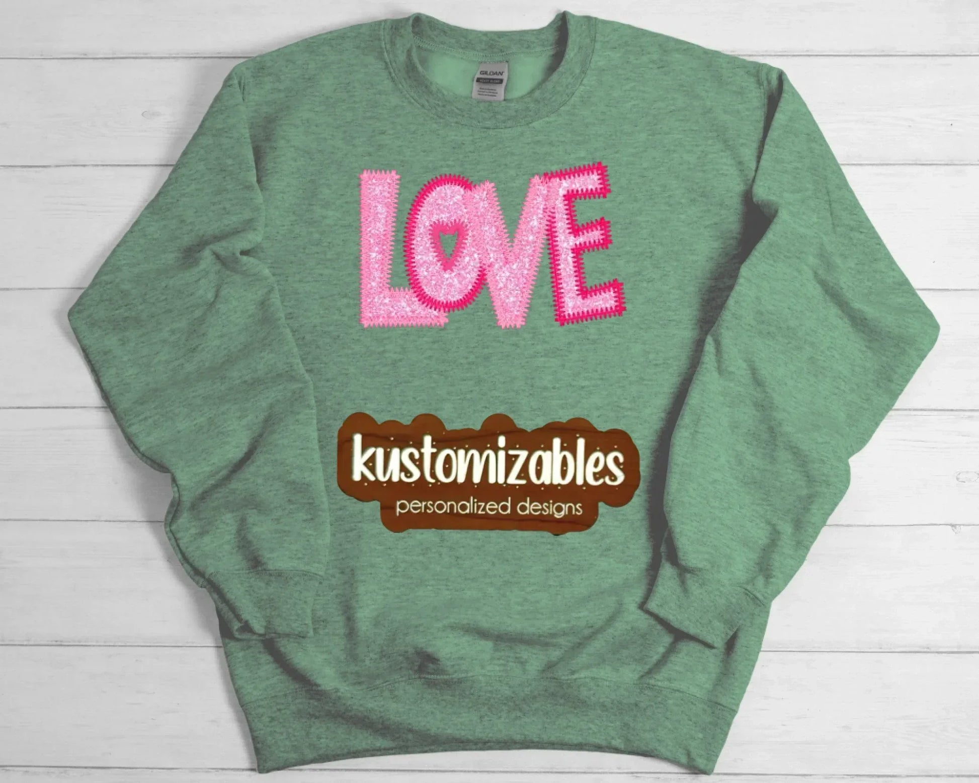 Love ZigZag Stitch - Embroidered - kustomizables