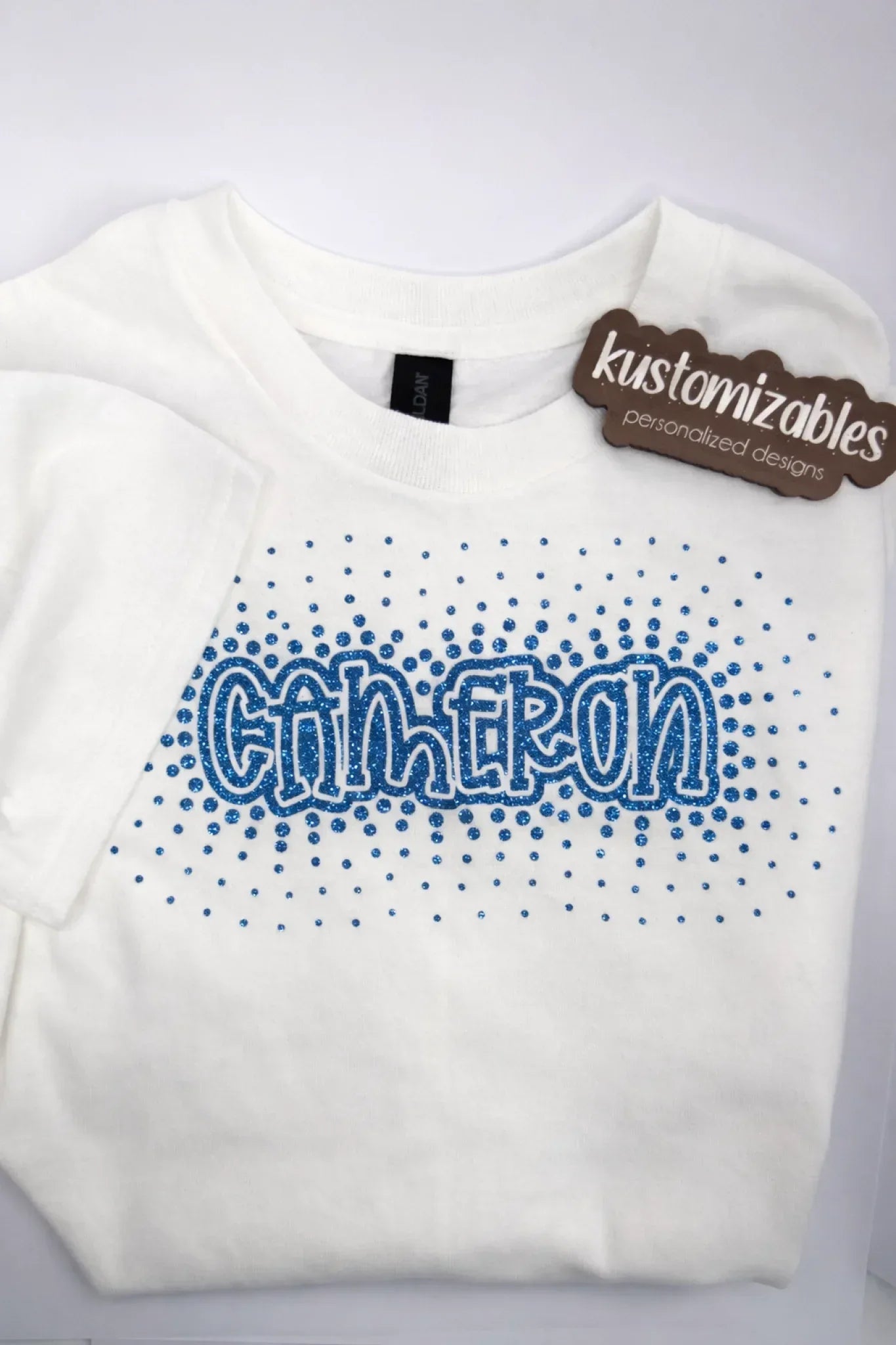 NB - 24M Glitter Starburst Offset Onesie - kustomizables