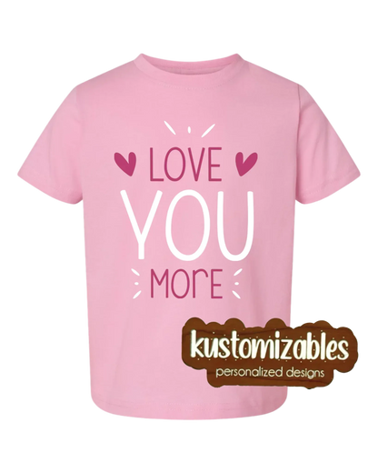 Valentine Toddler Tee - DTF - kustomizables