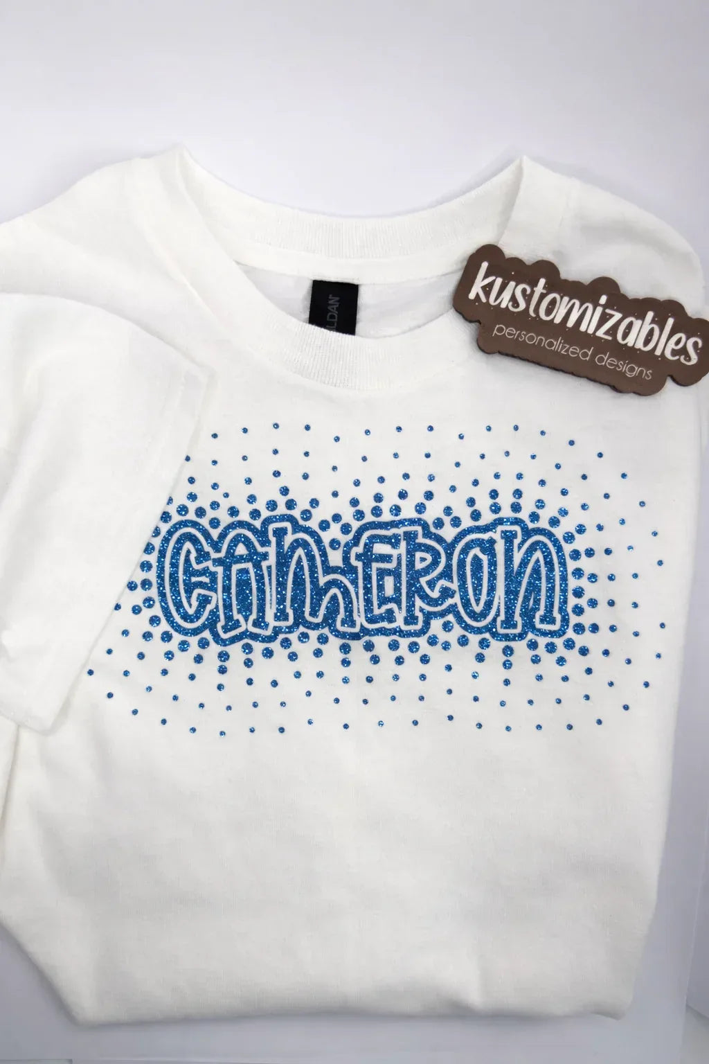 NB - 24M Glitter Starburst Offset Onesie - kustomizables