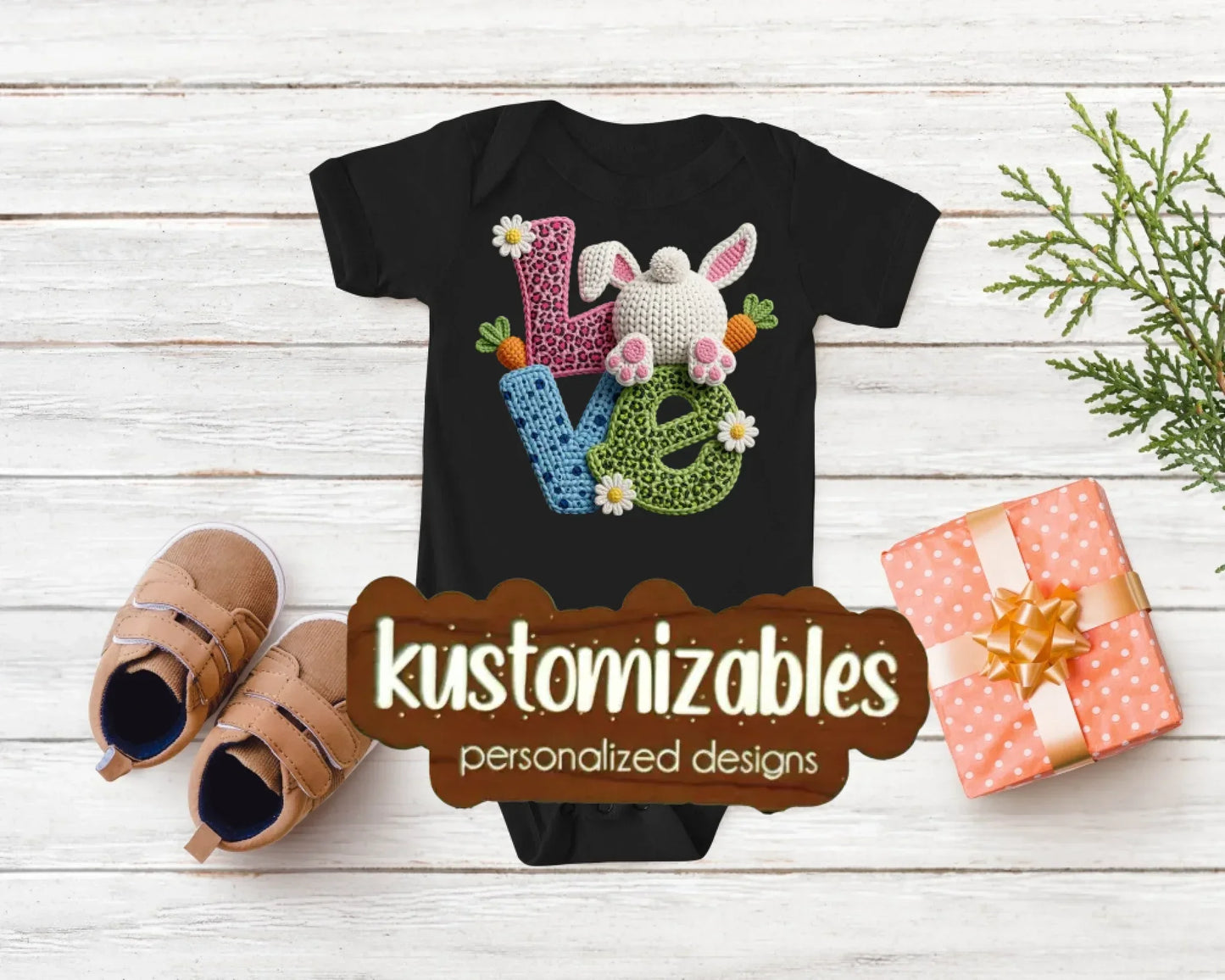 Baby Easter Onesie - DTF - kustomizables