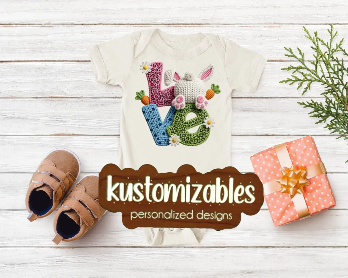 Baby Easter Onesie - DTF - kustomizables