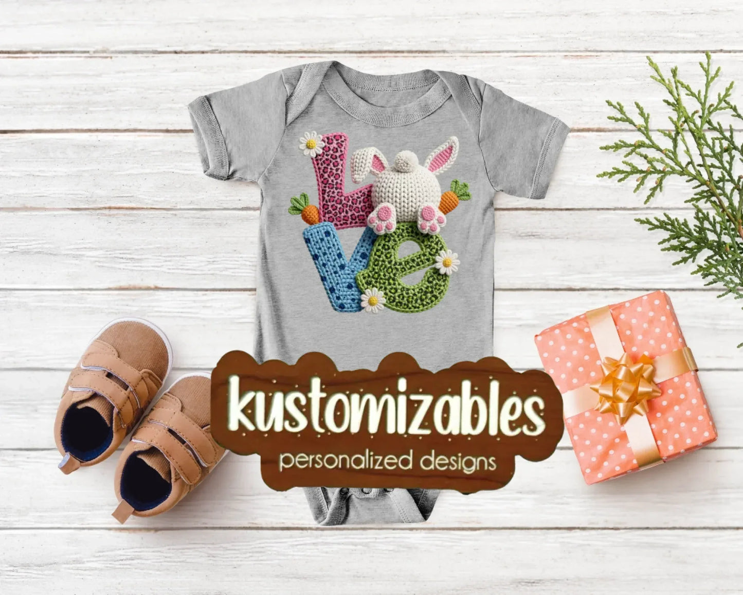 Baby Easter Onesie - DTF - kustomizables