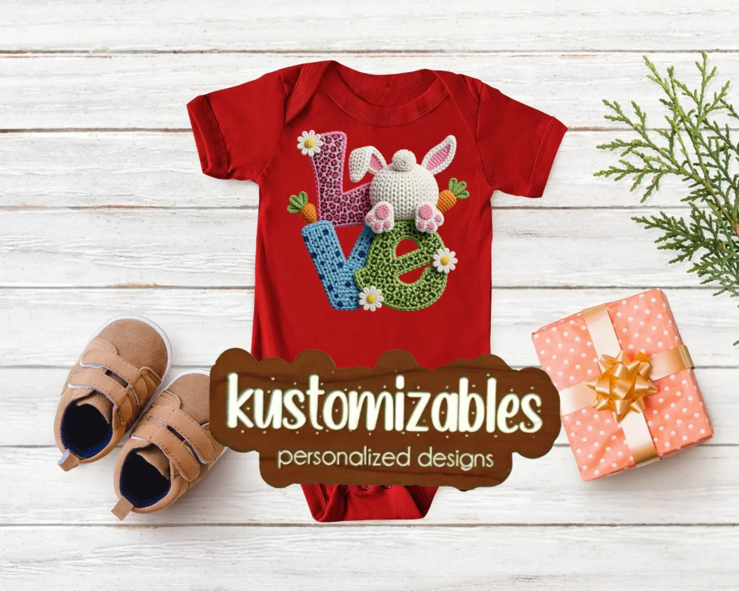 Baby Easter Onesie - DTF - kustomizables