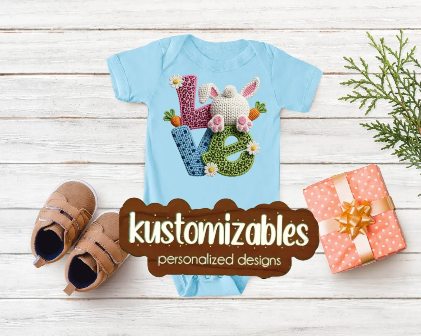 Baby Easter Onesie - DTF - kustomizables