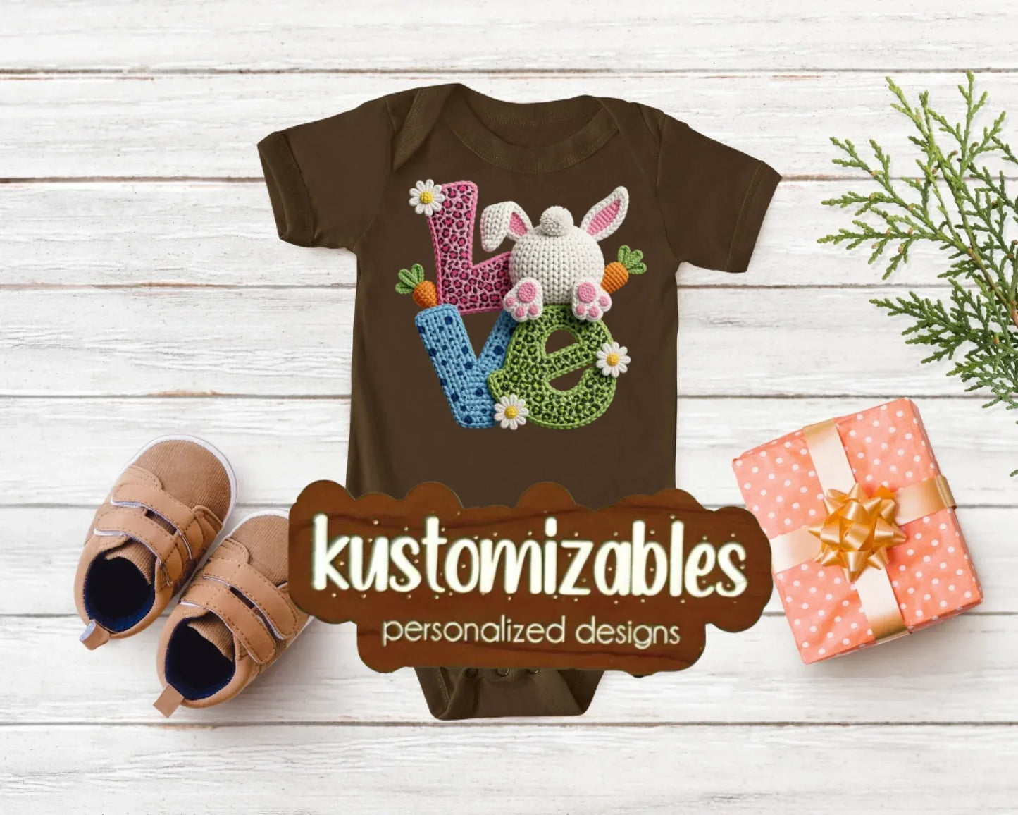 Baby Easter Onesie - DTF - kustomizables