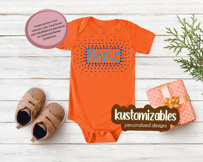 NB - 24M Glitter Starburst Offset Onesie - kustomizables