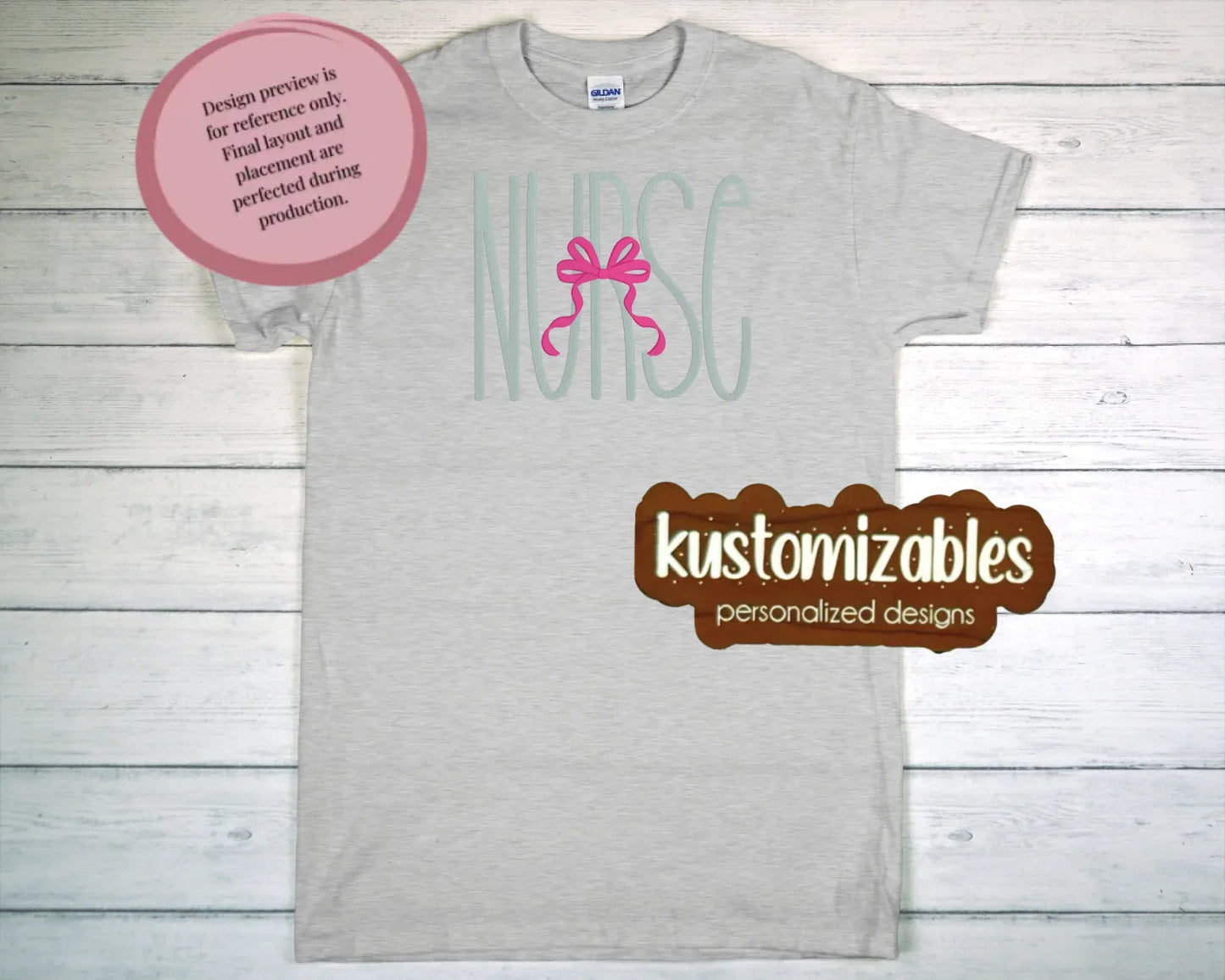 Nurse with Bow - Embroidery - kustomizables