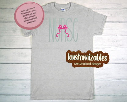 Nurse with Bow - Embroidery - kustomizables