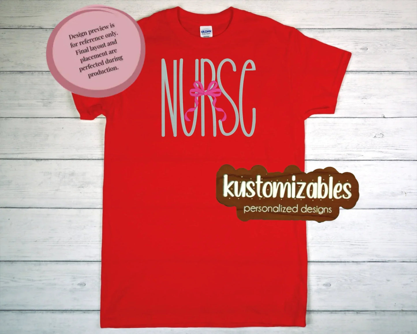 Nurse with Bow - Embroidery - kustomizables