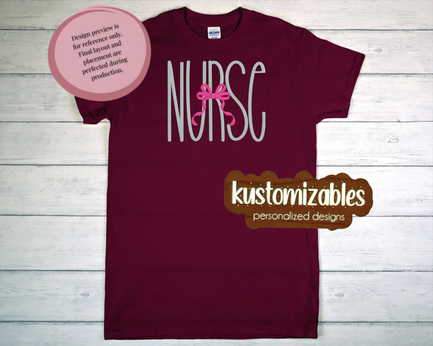 Nurse with Bow - Embroidery - kustomizables