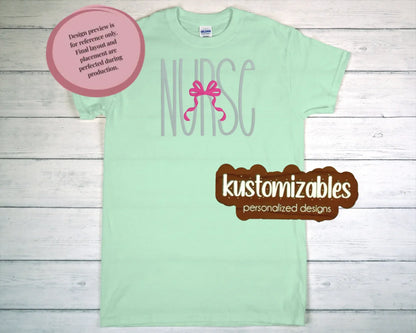Nurse with Bow - Embroidery - kustomizables