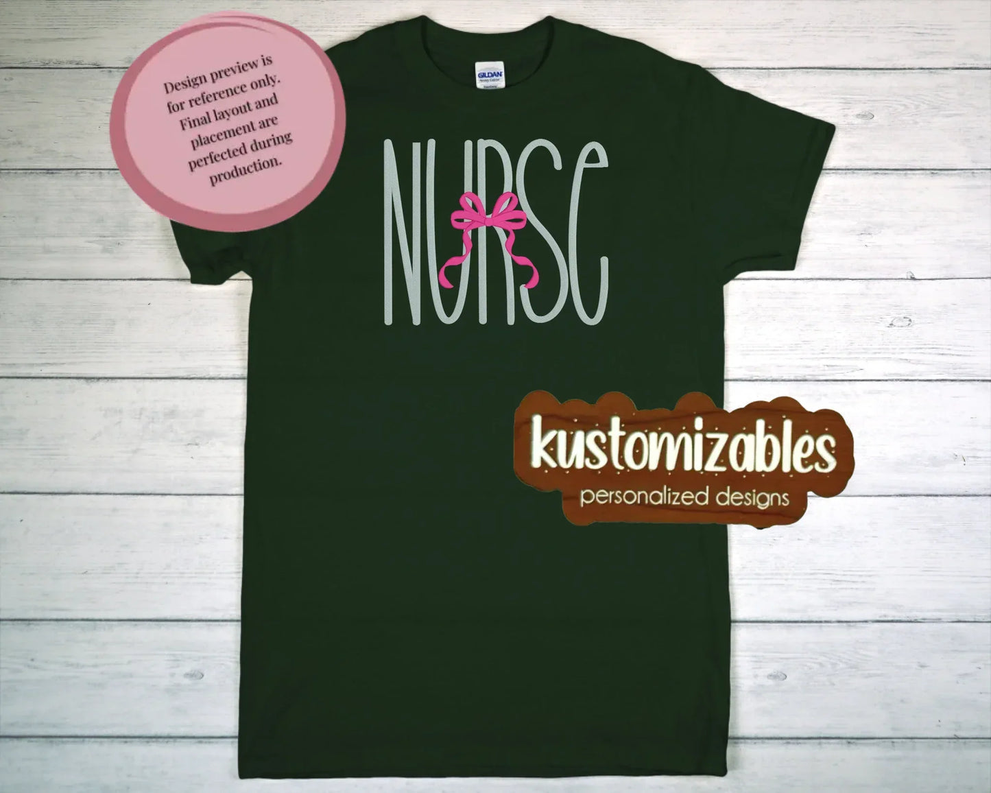 Nurse with Bow - Embroidery - kustomizables